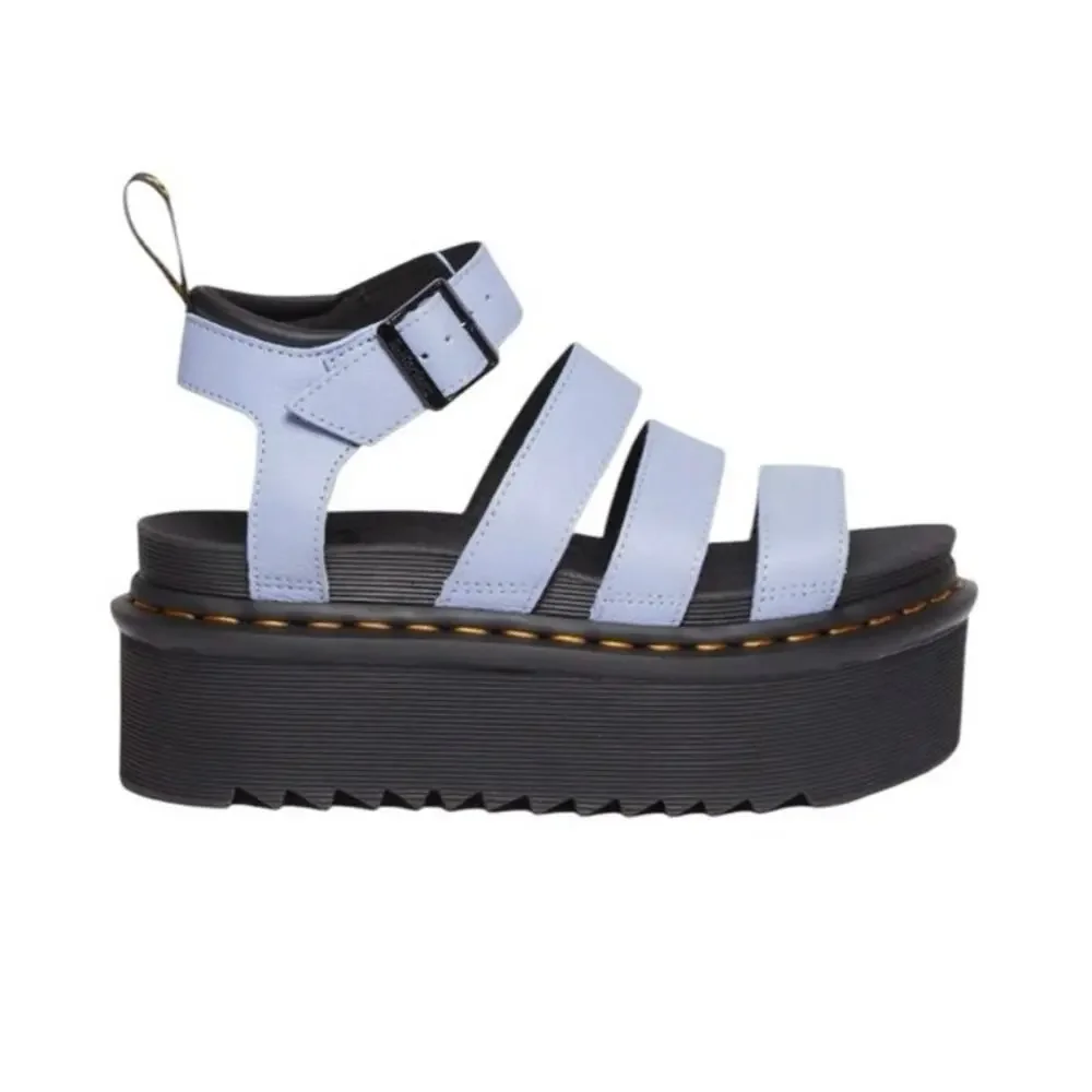 Dr. Martens Blaire Pisa Quad Platform Sandals Blue Women’s 9 EU 41